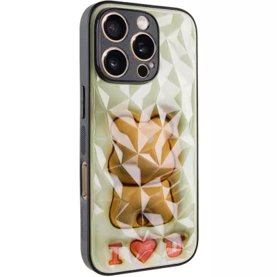 TPU+PC чохол Prisma Fluffie для Apple iPhone 16 Pro Max (6.9") Bear