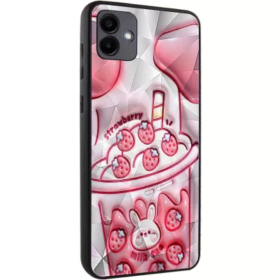 TPU+PC чохол Prisma Fluffie для Samsung Galaxy A05 Strawberry