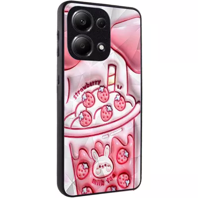 TPU+PC чохол Prisma Fluffie для Xiaomi Poco X6 / Note 13 Pro 5G Strawberry