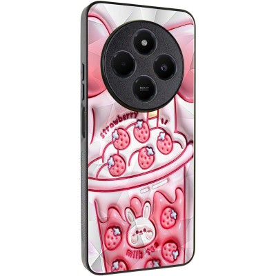 TPU+PC чохол Prisma Fluffie для Xiaomi Redmi 14C / Poco C75 Strawberry