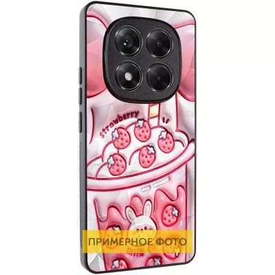 TPU+PC чохол Prisma Fluffie для Xiaomi Redmi Note 14 4G (Int. version) Strawberry