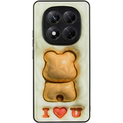 TPU+PC чохол Prisma Fluffie для Xiaomi Redmi Note 14 Pro 5G Bear