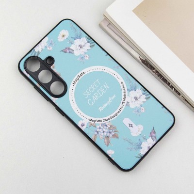TPU+PC чохол Secret Garden with MagFit для Samsung Galaxy S23 FE Mint