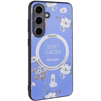 TPU+PC чохол Secret Garden with MagFit для Samsung Galaxy S24 FE Lilac