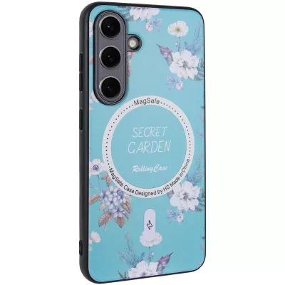 TPU+PC чохол Secret Garden with MagFit для Samsung Galaxy S24 Mint