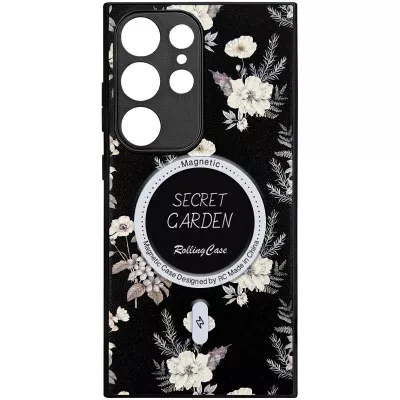 TPU+PC чохол Secret Garden with MagFit для Samsung Galaxy S24 Ultra Black