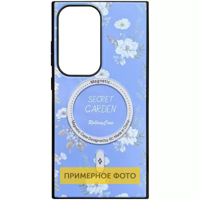TPU+PC чохол Soft Secret Garden with MagFit для Samsung Galaxy S25 Lilac