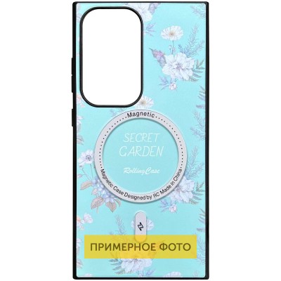 TPU+PC чохол Soft Secret Garden with MagFit для Samsung Galaxy S25 Mint
