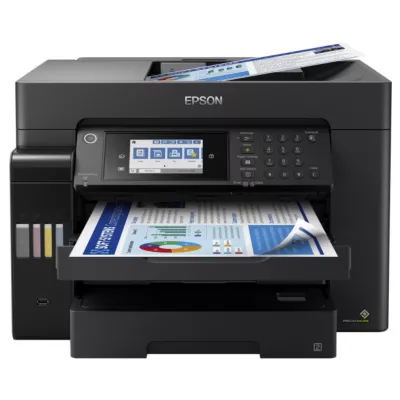 БФП ink color A3 Epson EcoTank L15160 32_32 ppm Fax DADF Duplex USB Ethernet Wi-Fi 4 inks Pigment (C11CH71404)