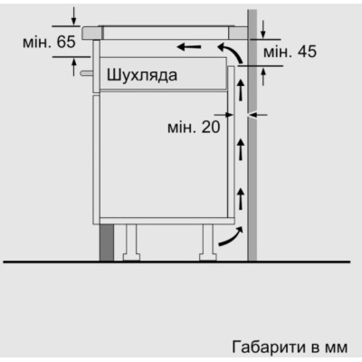 Варильна поверхня Bosch індукційна, 60см, чорний (PUE611BB5E)