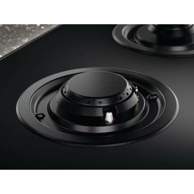 Варильна поверхня Electrolux комбінована (2 газ + 3 інд), 90см, розширена зона, чавун, чорний (KDI951723K)