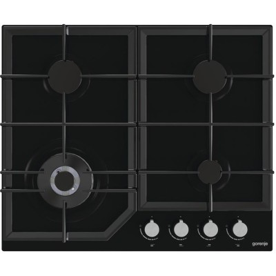 Варильна поверхня Gorenje газова на склі, 60см, чавун, чорний (GTW641KB) Варильна поверхня Gorenje газова на склі, 60см, чавун, чорний (GTW641KB)