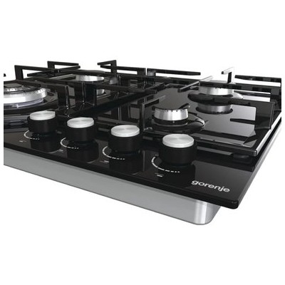 Варильна поверхня Gorenje газова на склі, 60см, чавун, чорний (GTW641KB) Варильна поверхня Gorenje газова на склі, 60см, чавун, чорний (GTW641KB)