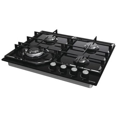 Варильна поверхня Gorenje газова на склі, 60см, чавун, чорний (GTW641KB) Варильна поверхня Gorenje газова на склі, 60см, чавун, чорний (GTW641KB)