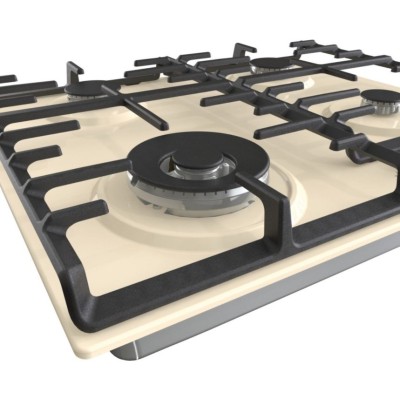 Варильна поверхня Gorenje газова, 60см, чавун, бежевий (GW642CLI)