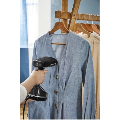 Відпарювач Tefal компактний Access Steam Force, 2000Вт, 200мл, постійна пара - 30гр, керам. підошва, чорно-сірий (DT8270E1)