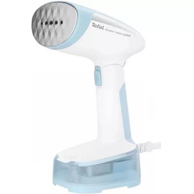 Відпарювач Tefal компактний Access Steam Pocket, 1300Вт, постійна пара - 20гр, біло-блакитний (DT3041E1)