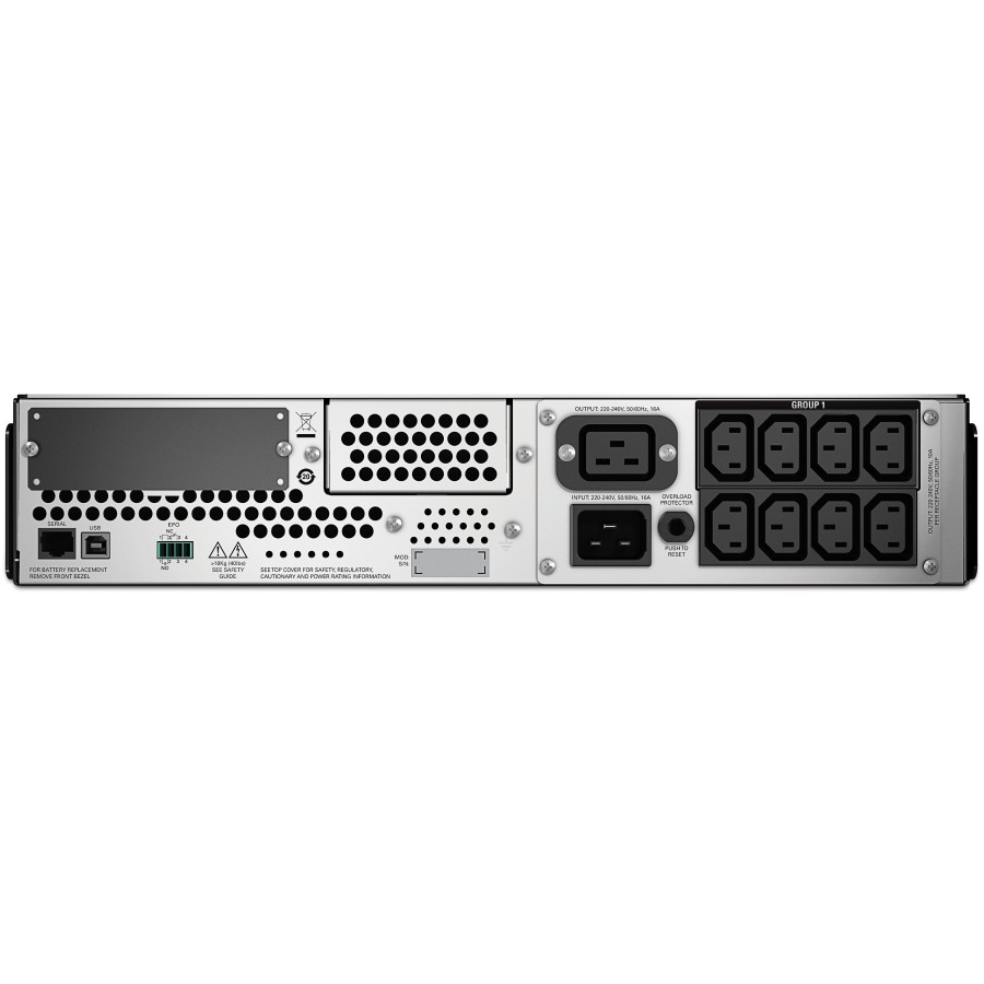 Джерело безперебійного живлення APC Smart-UPS 2200VA/1980W, RM 2U, LCD, USB, SmartConnect, 8xC13, 2xC19 (SMT2200RMI2UC) Джерело безперебійного живлення APC Smart-UPS 2200VA/1980W, RM 2U, LCD, USB, SmartConnect, 8xC13, 2xC19 (SMT2200RMI2UC)