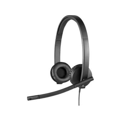 гарнітура LOGITECH H570e Corded Stereo BLACK-USB-A (981-001430)