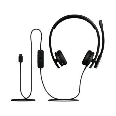 гарнітура LOGITECH H570e Corded Stereo BLACK-USB-C (981-001431)