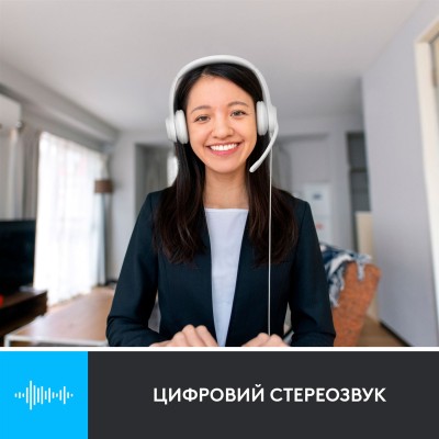 гарнітура LOGITECH USB H390 White (981-001286)