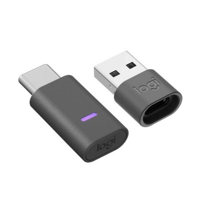 Головні бездротові навушники накладні з вбудованим мікрофоном LOGITECH Zone 305 - MIDNIGHT BLACK - 2.4GHZ/BT - PLUGC - EMEA28-93