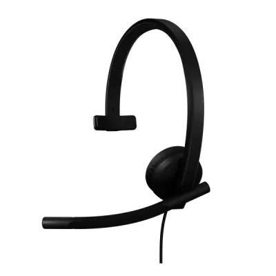 Головні дротові навушники накладні з вбудованим мікрофоном LOGITECH H570e Corded Stereo USB Headset (Teams version) - BLACK - EM
