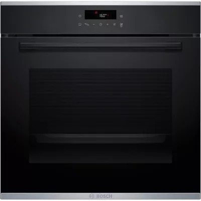 Духова шафа Bosch електрична, 71л, A+, дисплей, конвекція, піроліз, телескопічні направляючі, чорний (HBG272EB3)