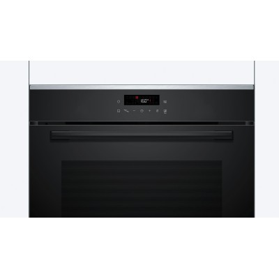 Духова шафа Bosch електрична, 71л, A+, дисплей, конвекція, піроліз, телескопічні направляючі, чорний (HBG272EB3)