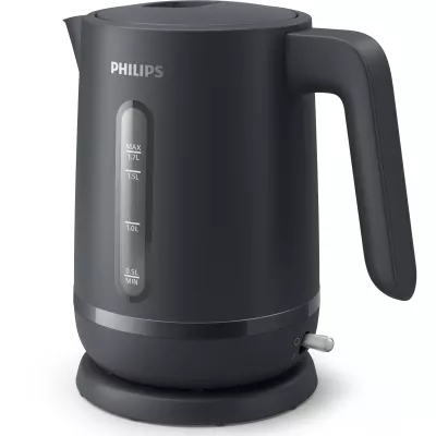 Електрочайник Philips Series 1000, Strix, пластик, мат, чорний (HD9314/90)