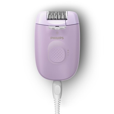 Епілятор Philips Series 2000 дисковий, від мережі, сух., насадок-3, з підсвіткою, фіолетовий (BRE257/00)