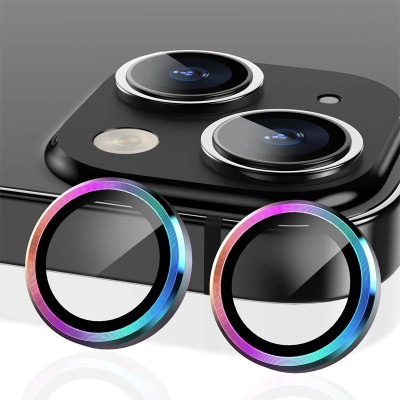 Захисне скло Metal Classic на камеру (у упак.) для Apple iPhone 14 (6.1") / 14 Plus (6.7") Бузковий / Rainbow Захисне скло Metal Classic на камеру (у упак.) для Apple iPhone 14 (6.1") / 14 Plus (6.7") Бузковий / Rainbow
