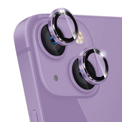 Захисне скло Metal Classic на камеру (у упак.) для Apple iPhone 14 (6.1") / 14 Plus (6.7") Фіолетовий / Purple Захисне скло Metal Classic на камеру (у упак.) для Apple iPhone 14 (6.1") / 14 Plus (6.7") Фіолетовий / Purple