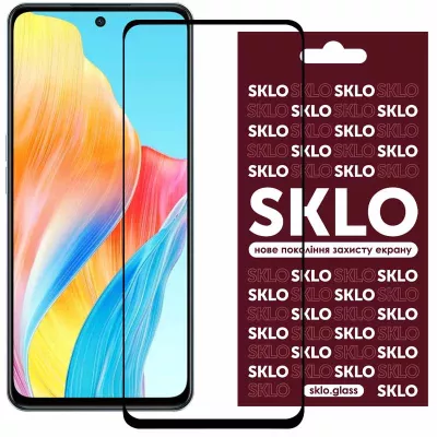 Захисне скло SKLO 3D для Oppo Reno 13 5G Чорний