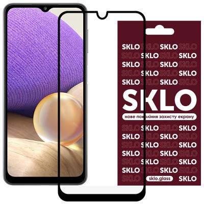 Захисне скло SKLO 3D для Samsung Galaxy M53 5G Чорний