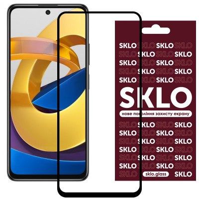 Захисне скло SKLO 3D для Xiaomi Poco M4 Pro 4G Чорний Захисне скло SKLO 3D для Xiaomi Poco M4 Pro 4G Чорний