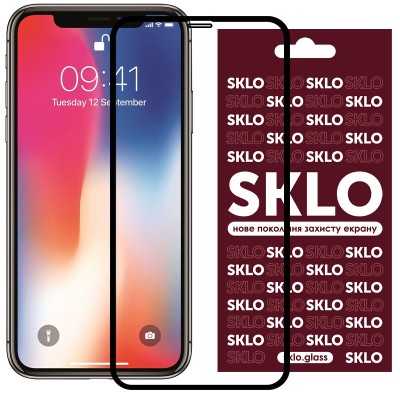Захисне скло IPhone X/XS/11 Pro SKLO 3D Чорний