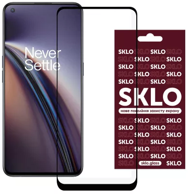 Захисне скло SKLO 3D для Oppo Reno 8 T 4G Чорний