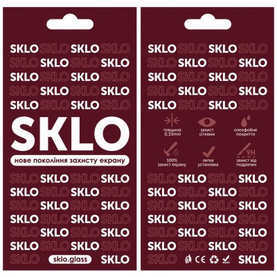 Захисне скло SKLO 3D для Samsung A20 / A30 / A30s / A50/A50s/M30 /M30s/M31/M21/M21s Чорний