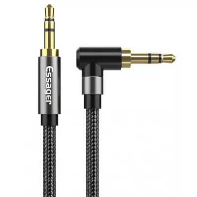 Кабель ESSAGER AUX Cable 3.5mm Jack Audio Cable For Speaker Wire Headphone Car 3.5 Mm Jack Hifi Aux Adapter 1.5M (EYP35-WTA01)