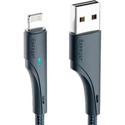 Кабель ESSAGER Rousseau 3A Fast Charging USB Lightning Cable 1m (EXCL-LS01) Black