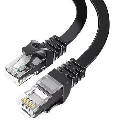 Кабель ESSAGER TopSpeed Cable Ethernet Cat6 RJ45 Splitter Network Flat Cable 15m (EXCWXB-JSE01) Black