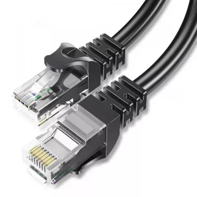 Кабель ESSAGER TopSpeed Cable Ethernet Cat6 RJ45 Splitter Network Round Cable 10m (EXCWXY-JSF01) Black