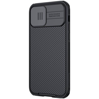 Карбонова накладка Nillkin Camshield (шторка на камеру) для Apple iPhone 13 Pro Max (6.7") Чорний / Black