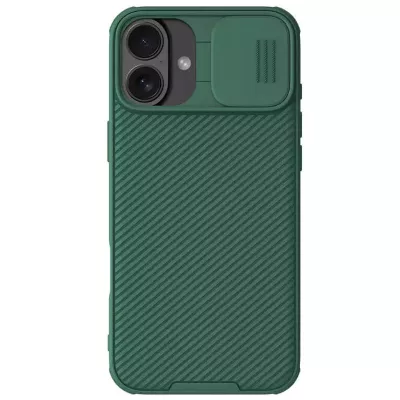 Карбонова накладка Nillkin CamShield Pro для Apple iPhone 16 (6.1") Deep Green