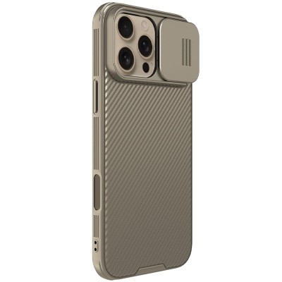 Карбонова накладка Nillkin CamShield Pro для Apple iPhone 16 Pro Max (6.9") Gold