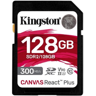 Карта пам'яті Kingston SD 128GB C10 UHS-II U3 R300/W260MB/s (SDR2/128GB)