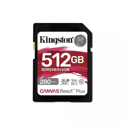 Карта пам'яті Kingston SD 512GB C10 UHS-II U3 R280/W150MB/s (SDR2V6/512GB)