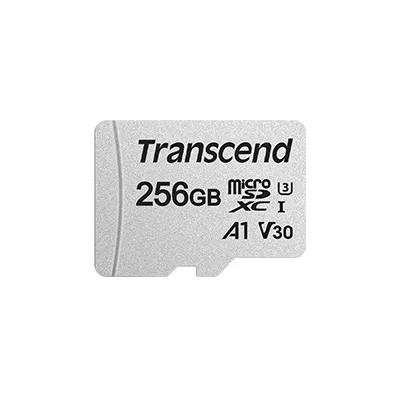 Карта пам'яті Transcend microSD 256GB C10 UHS-I R100/W40MB/s + SD (TS256GUSD300S-A)