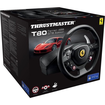 Кермо і педалі Thrustmaster T80 FERRARI 488 GTB EDITION, PC/PS4/PS3/PS5 (4160672)